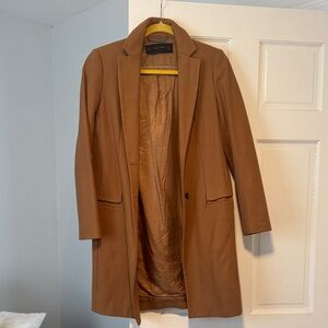 Zara Camel Brown Overcoat